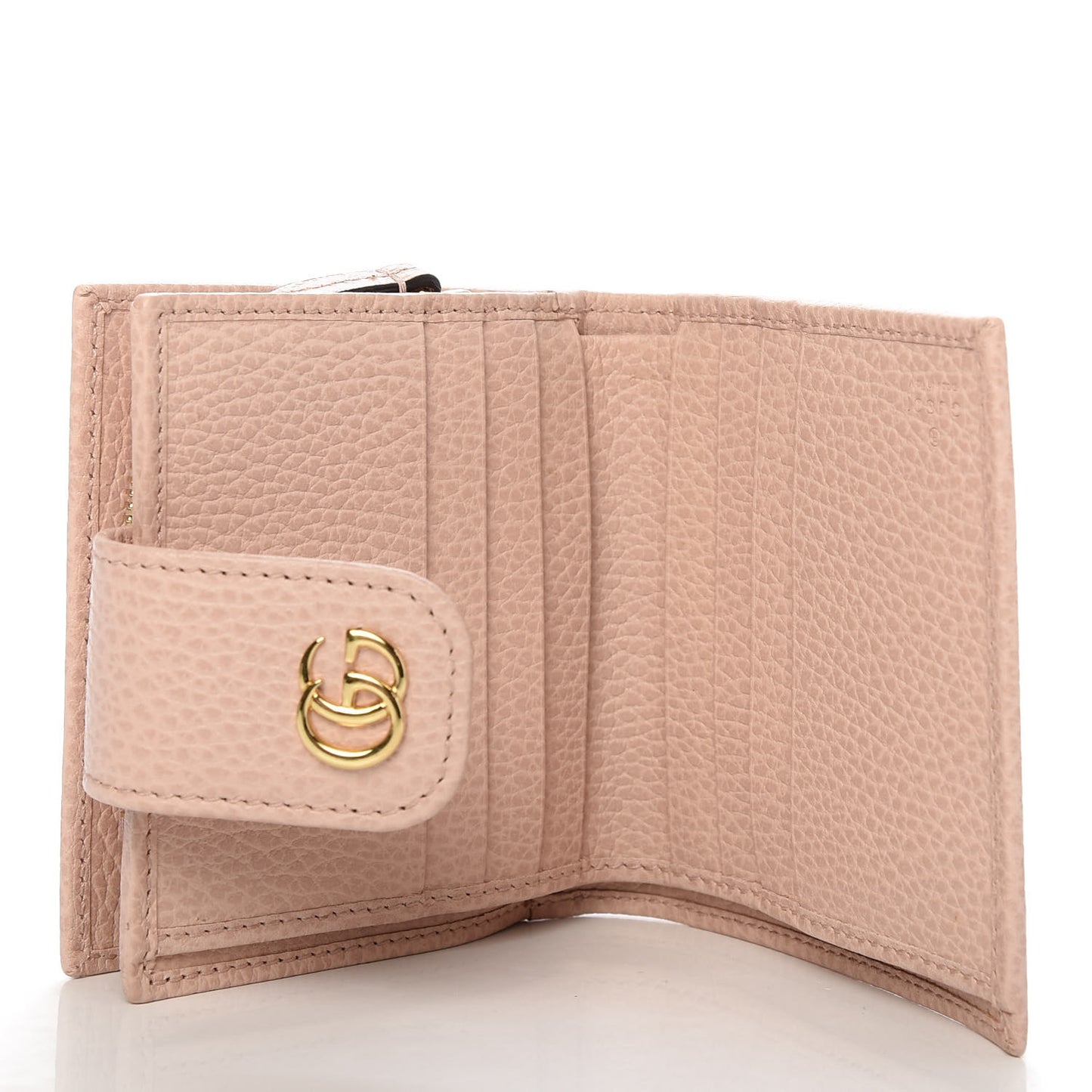 Dollar Calfskin GG Marmont French Wallet Perfect Pink
