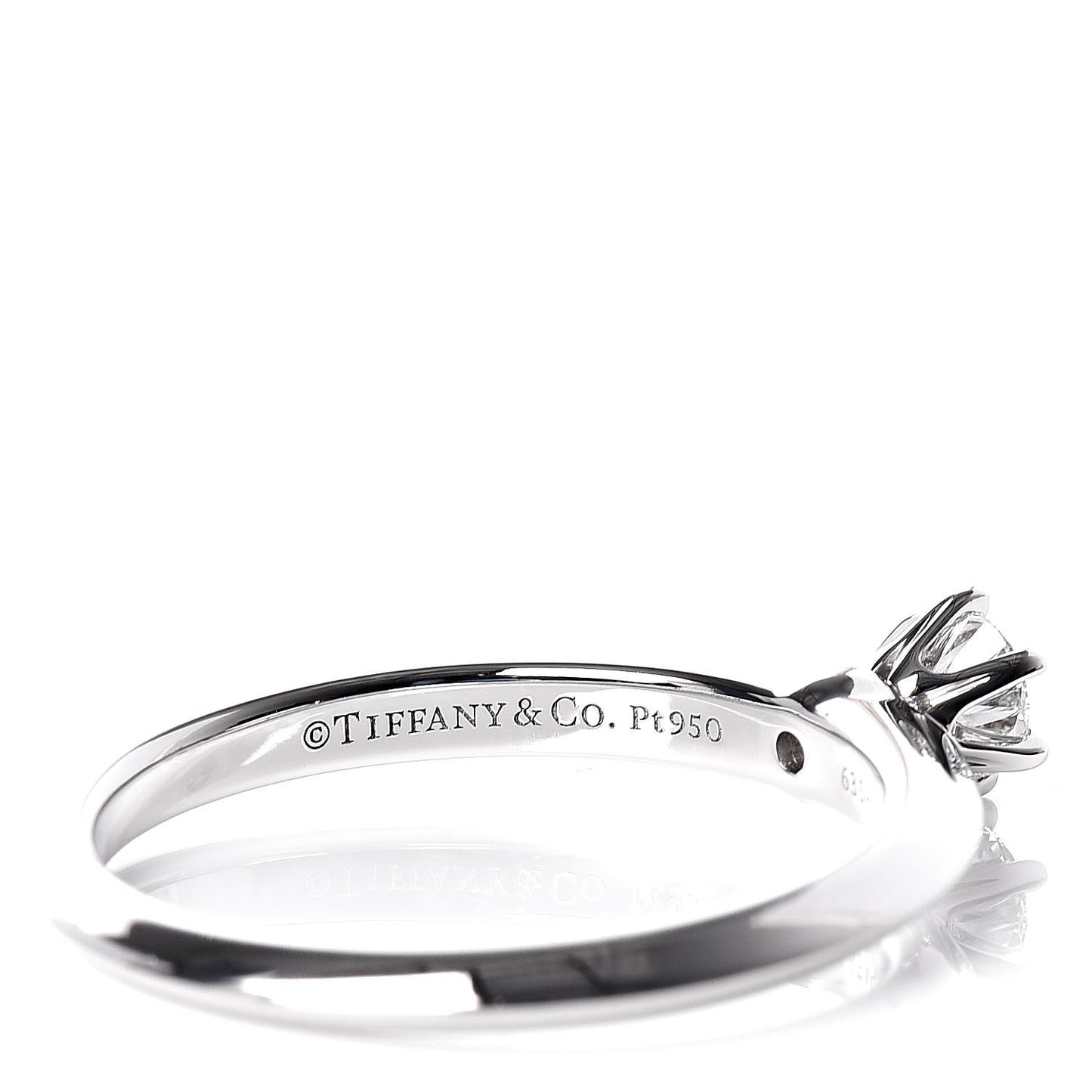 Platinum Diamond .20ct Solitaire Engagement Ring 51 5.75