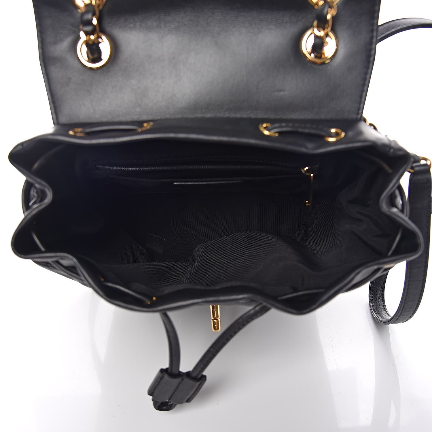 Chanel Lambskin Chevron Quilted Small Urban Spirit Backpack Black 5 of 10