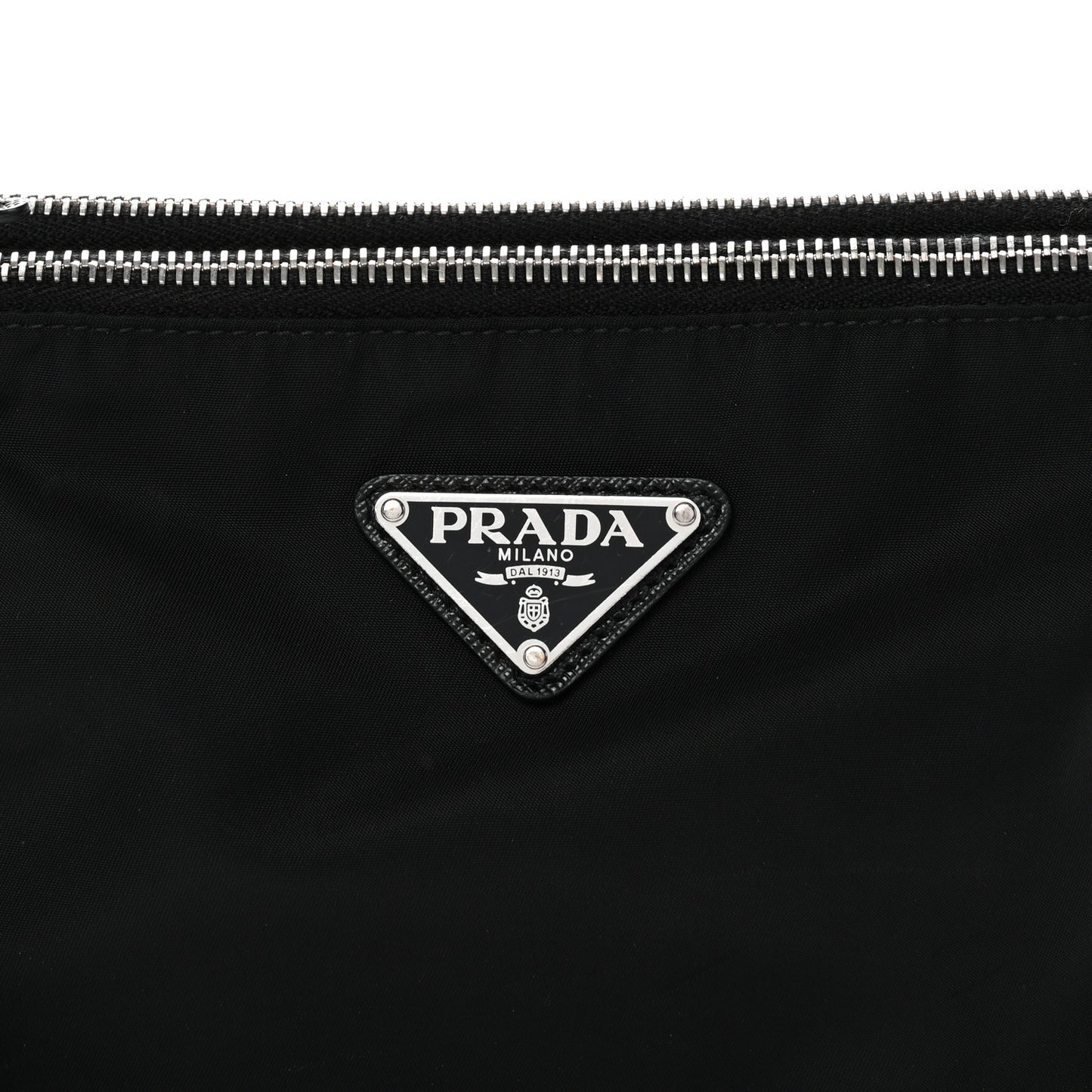 Re-Nylon Saffiano Re-Edition 2000 Double Zip Crossbody Bag Black