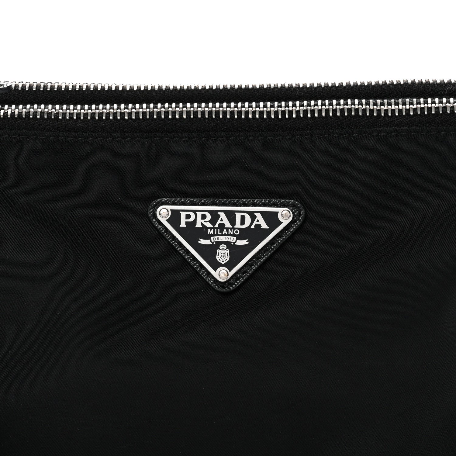 Prada Re-Nylon Saffiano Re-Edition 2000 Double Zip Crossbody Bag Black 9 of 13