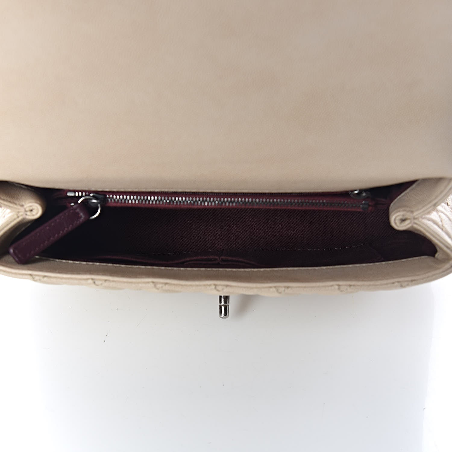 Chanel Caviar Quilted Small Coco Handle Flap Light Beige 5 of 16