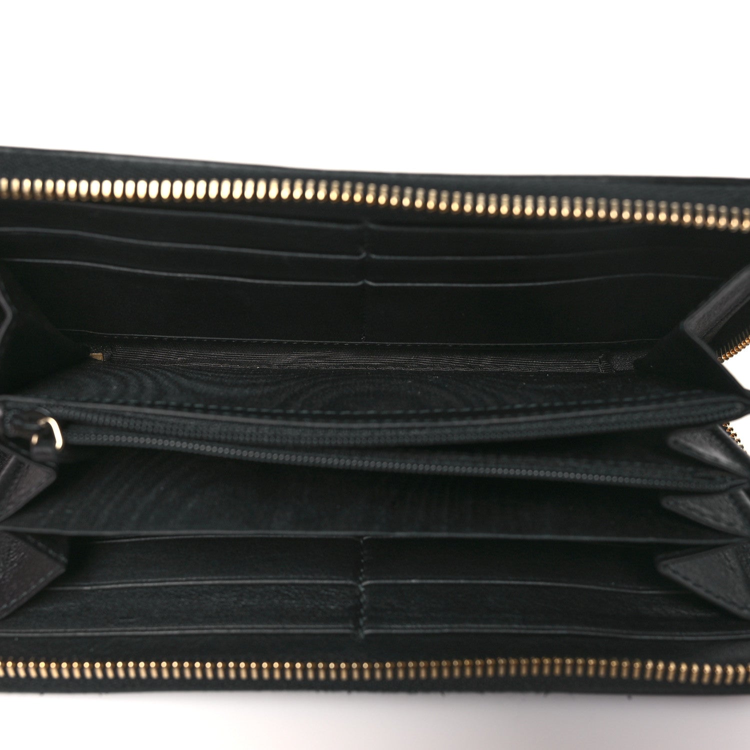Gucci Guccissima Signature Sukey Zip Around Wallet Black 5 of 8