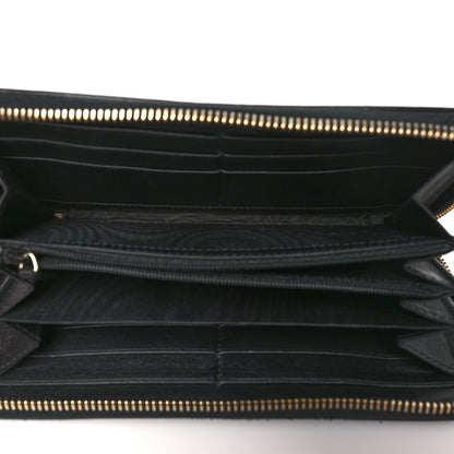 Gucci Guccissima Signature Sukey Zip Around Wallet Black 5 of 8