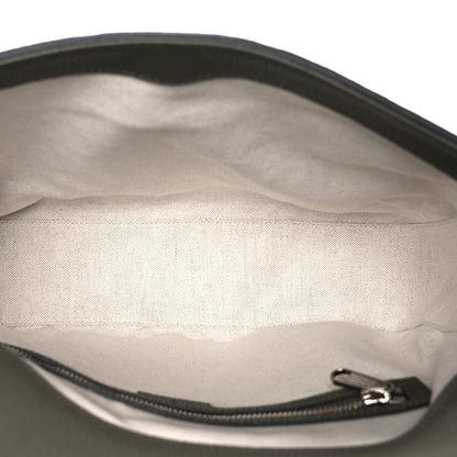 Gucci Piuma Calfskin Jumbo GG Embossed Double Buckle Medium Messenger Bag Dark Vintage Olive 5 of 10