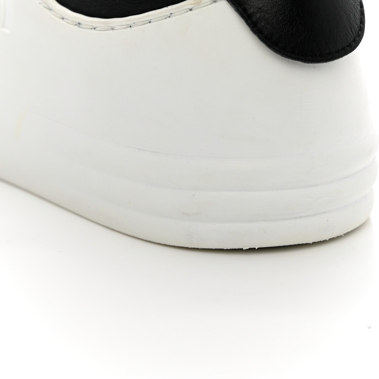 Calfskin Womens CC Sneakers 37 Black White