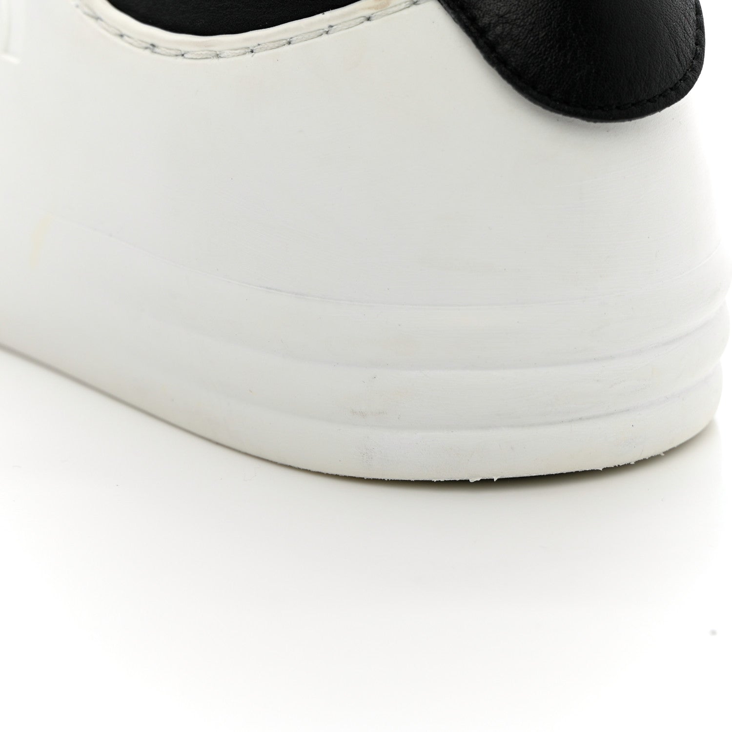 Chanel Calfskin Womens CC Sneakers 37 Black White 15 of 18