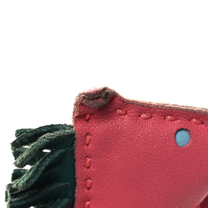 Hermes Milo Lambskin Grigri Rodeo Horse Bag Charm PM Rose Azalee Malachite Lime 5 of 5