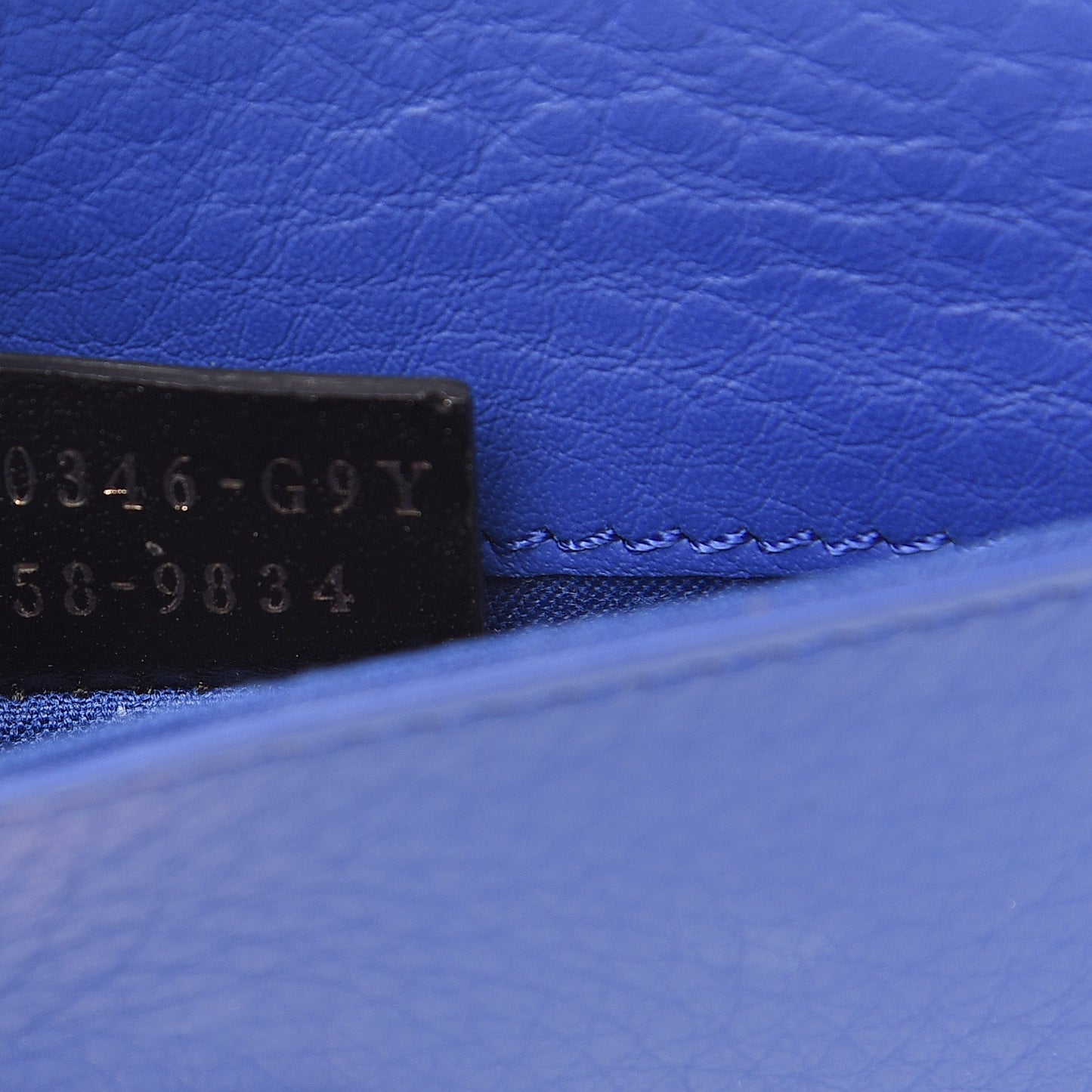 Vitello Flamingo Tube Wallet on Chain Blue Neon
