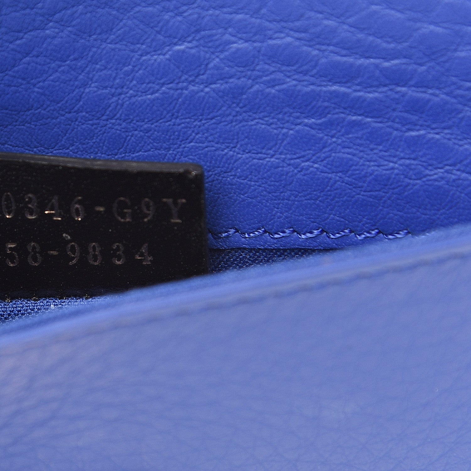 Fendi Vitello Flamingo Tube Wallet on Chain Blue Neon 6 of 9
