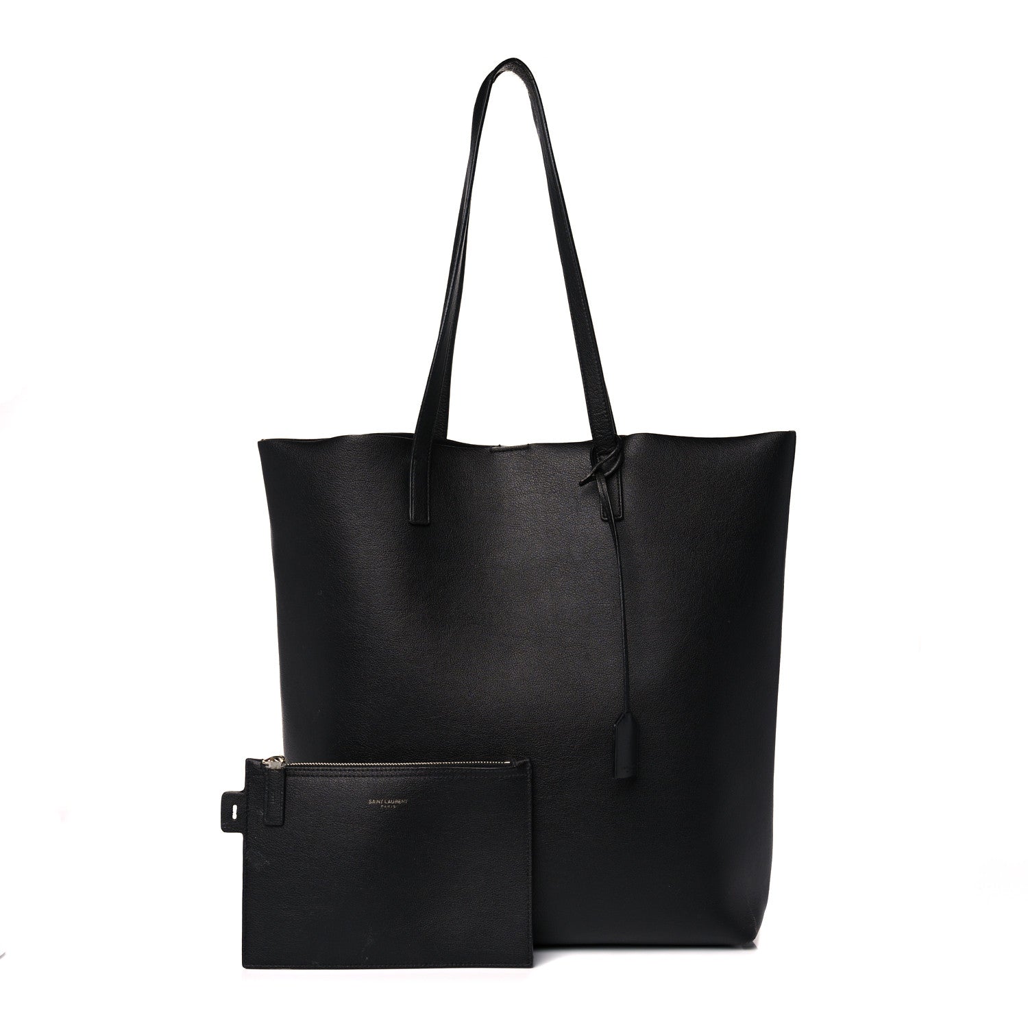 Saint Laurent Calfskin Medium Shopping Tote Black 1 of 19