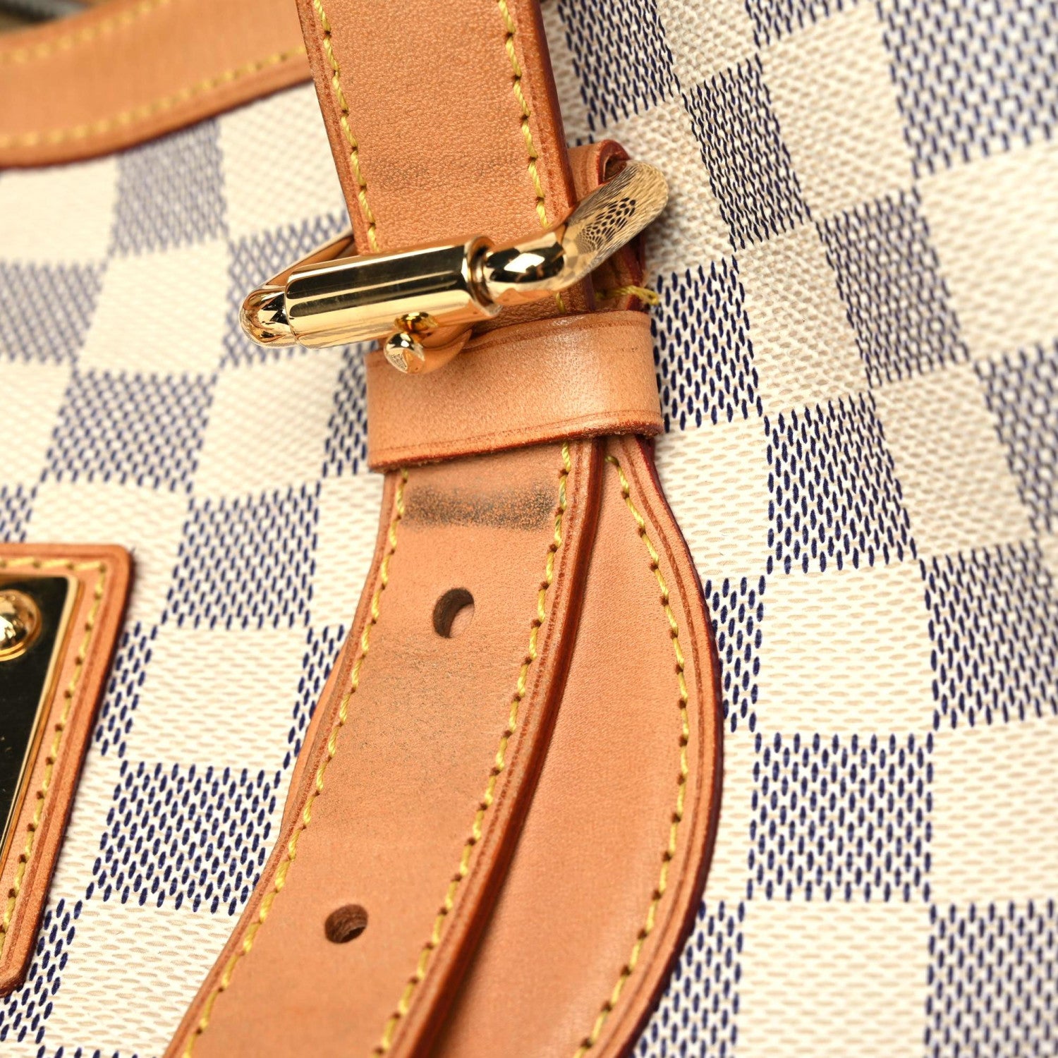 Louis Vuitton Damier Azur Hampstead MM 19 of 25