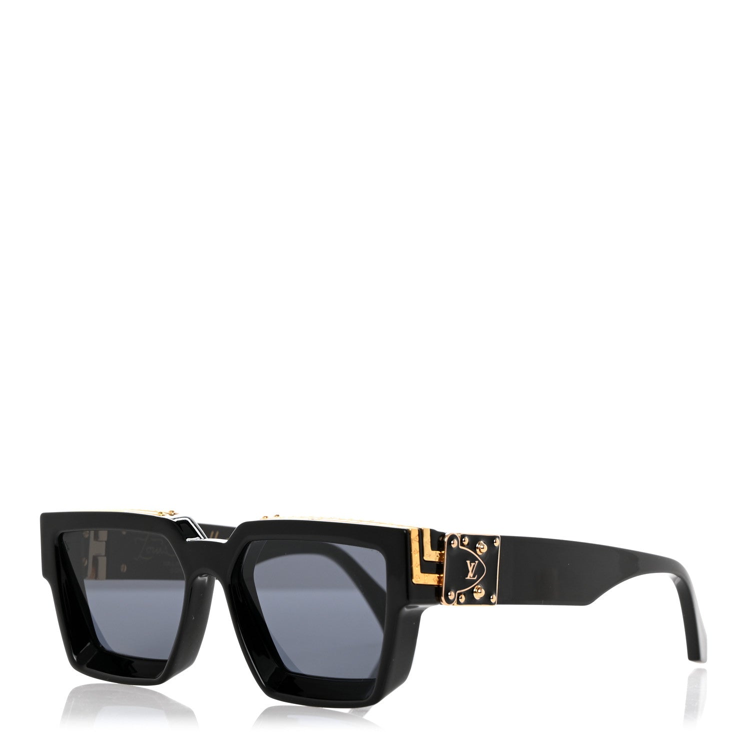 Louis Vuitton Acetate 1.1 Millionaires Sunglasses Z1165W Black 1 of 7