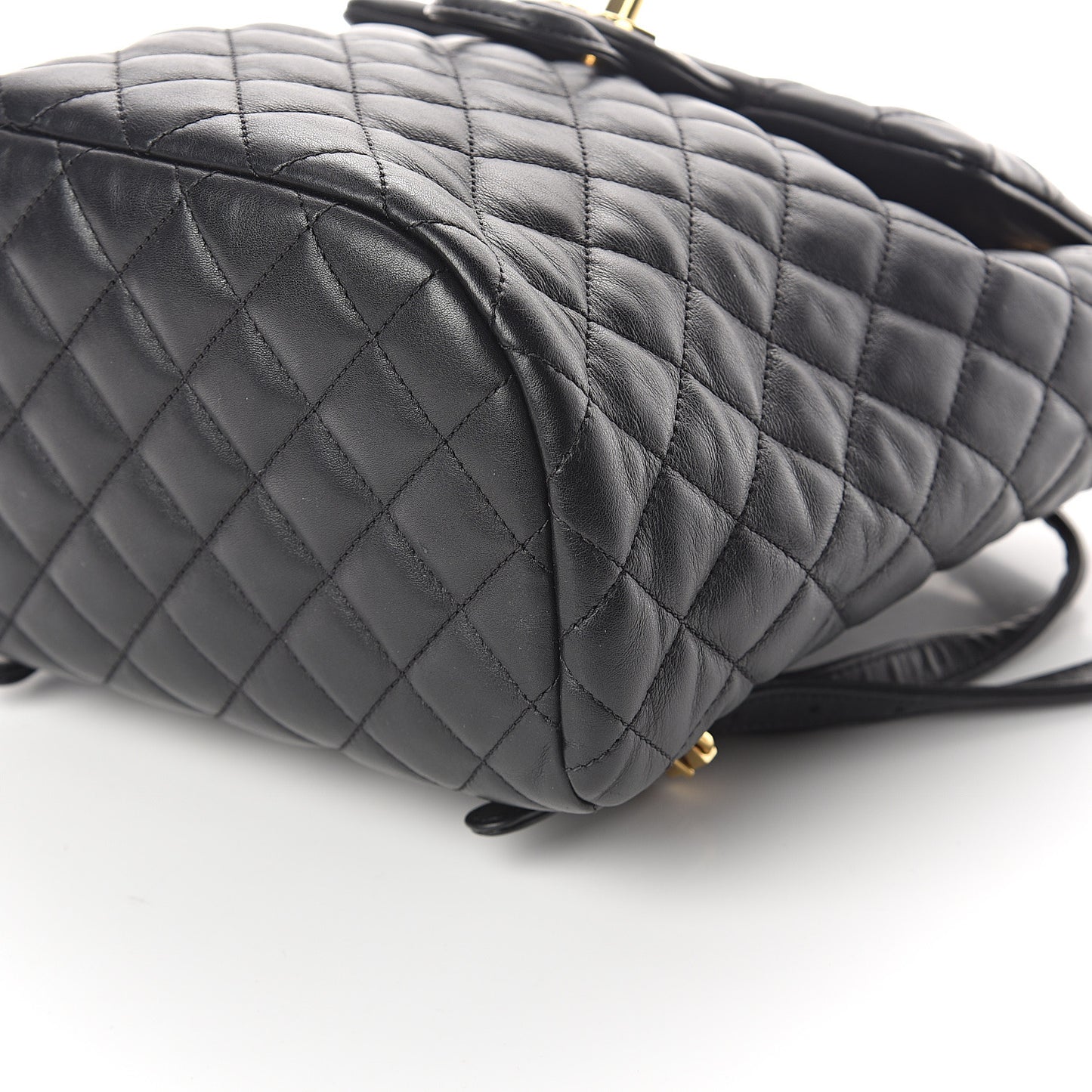 Lambskin Quilted Small Urban Spirit Backpack Black