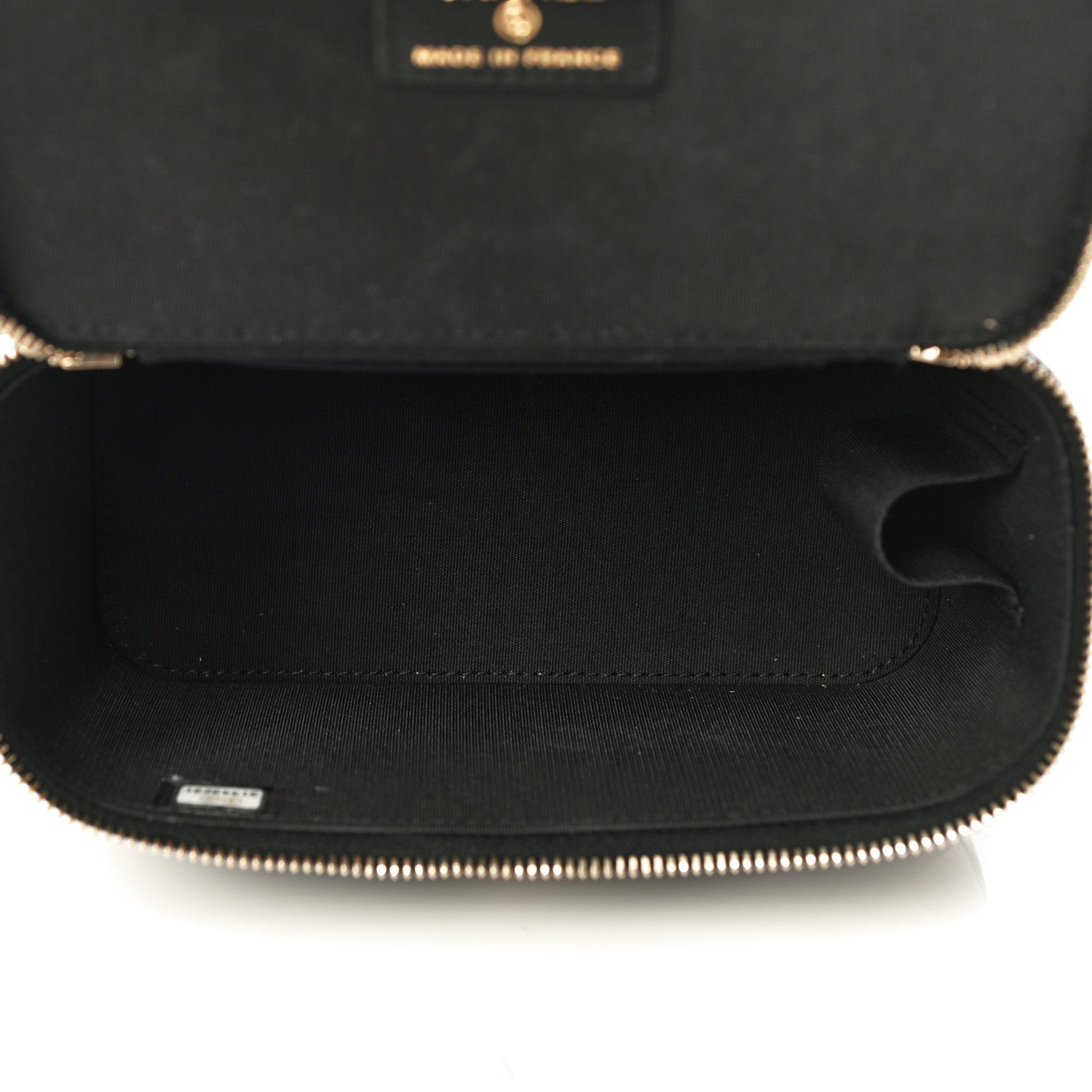 Chanel Lambskin Quilted Small Top Handle Vanity Case With Chain Black 5 of 12