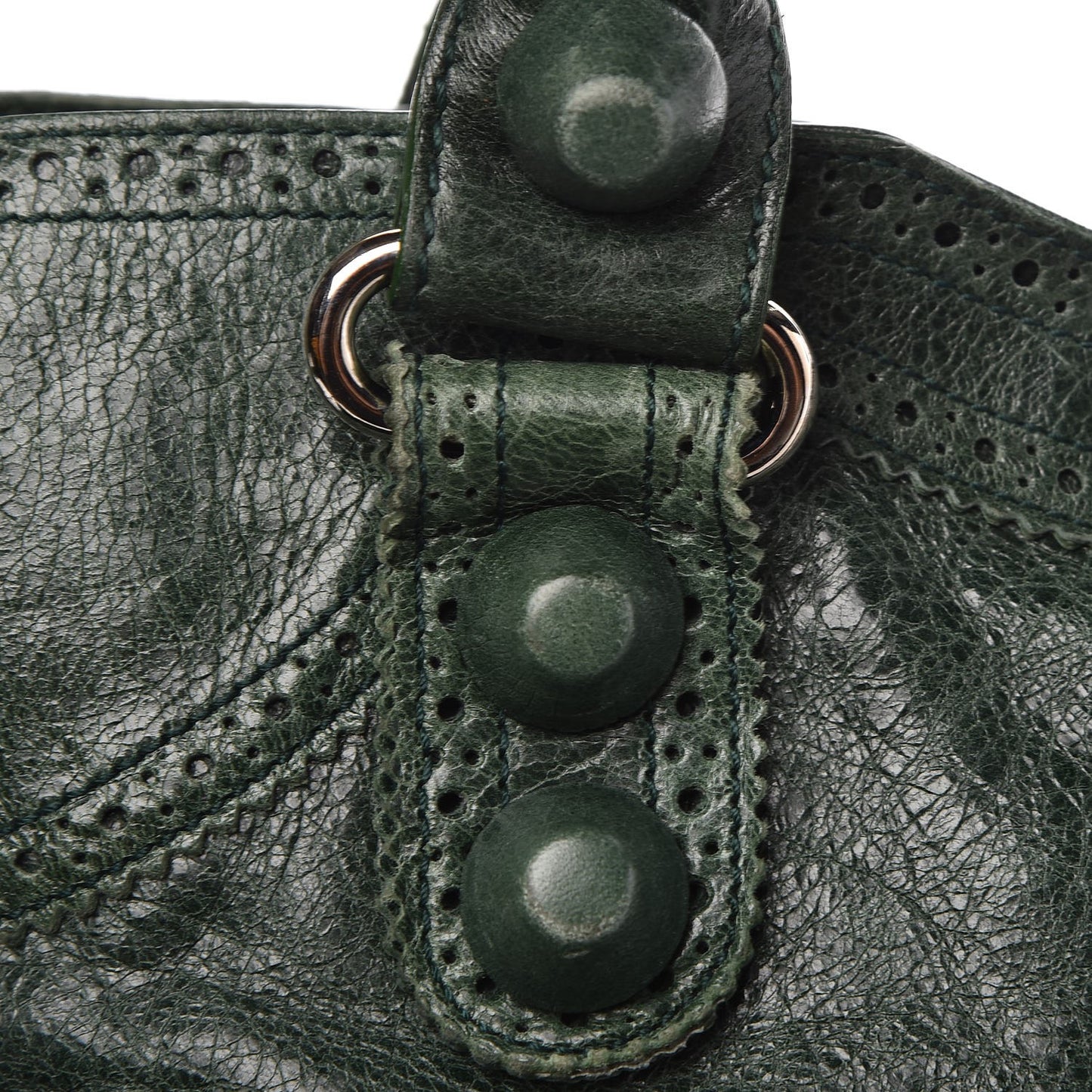 Agneau Giant Brogues Hardware City Evergreen