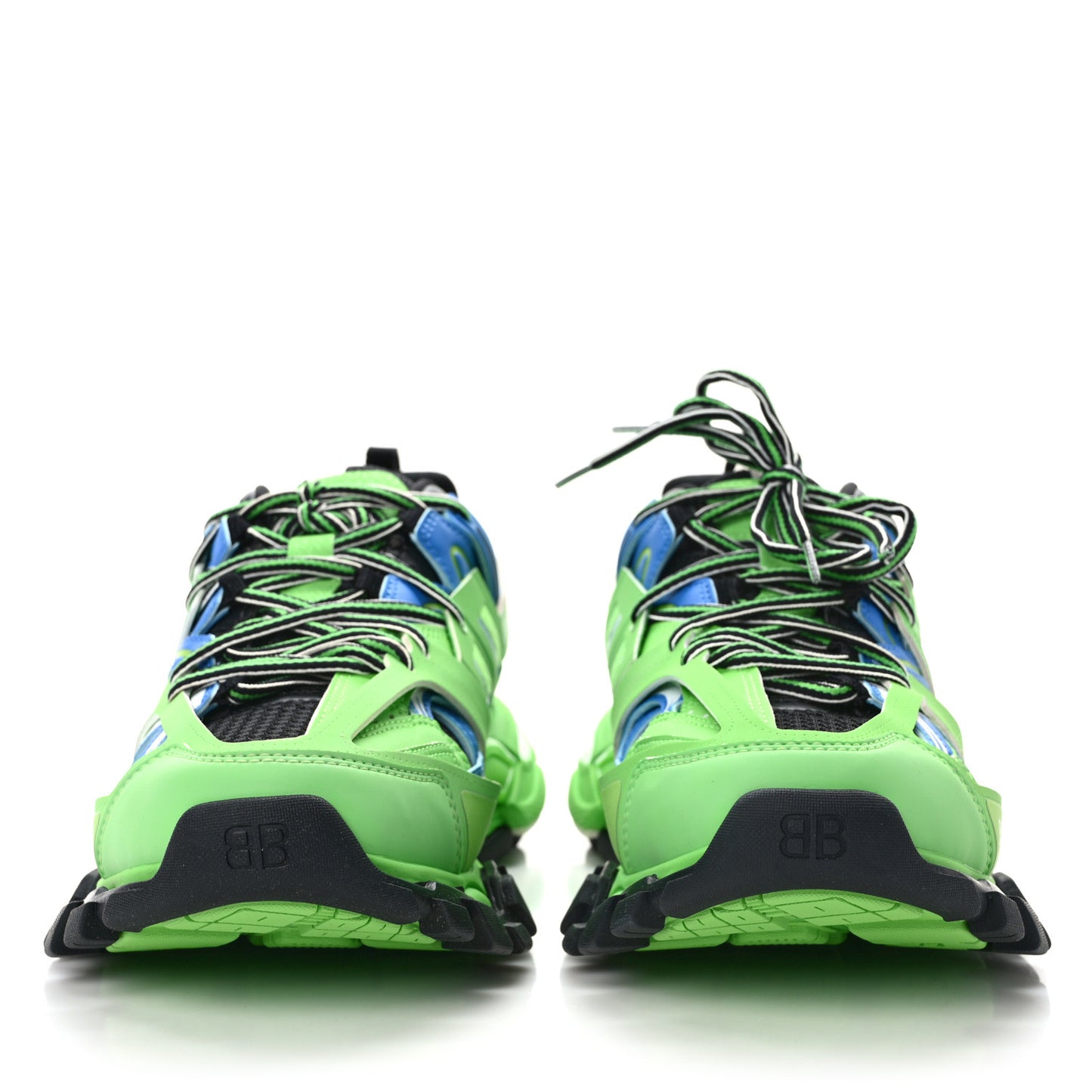 Mesh Nylon Metallic Fabric Womens Track Sneakers 40 Blue Green