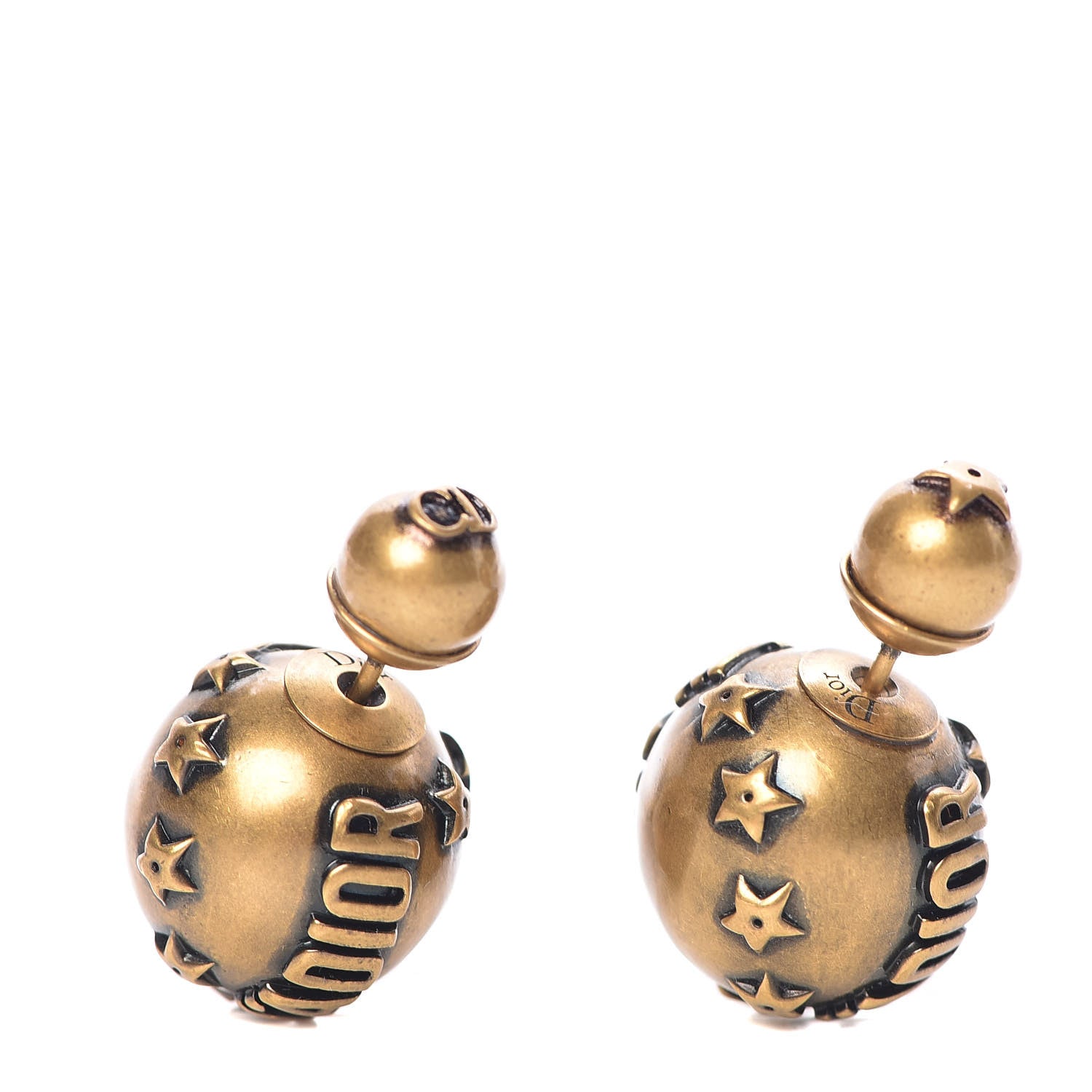 Christian Dior Metal J'Adior Mise En Dior Tribal Earrings Gold 1 of 6