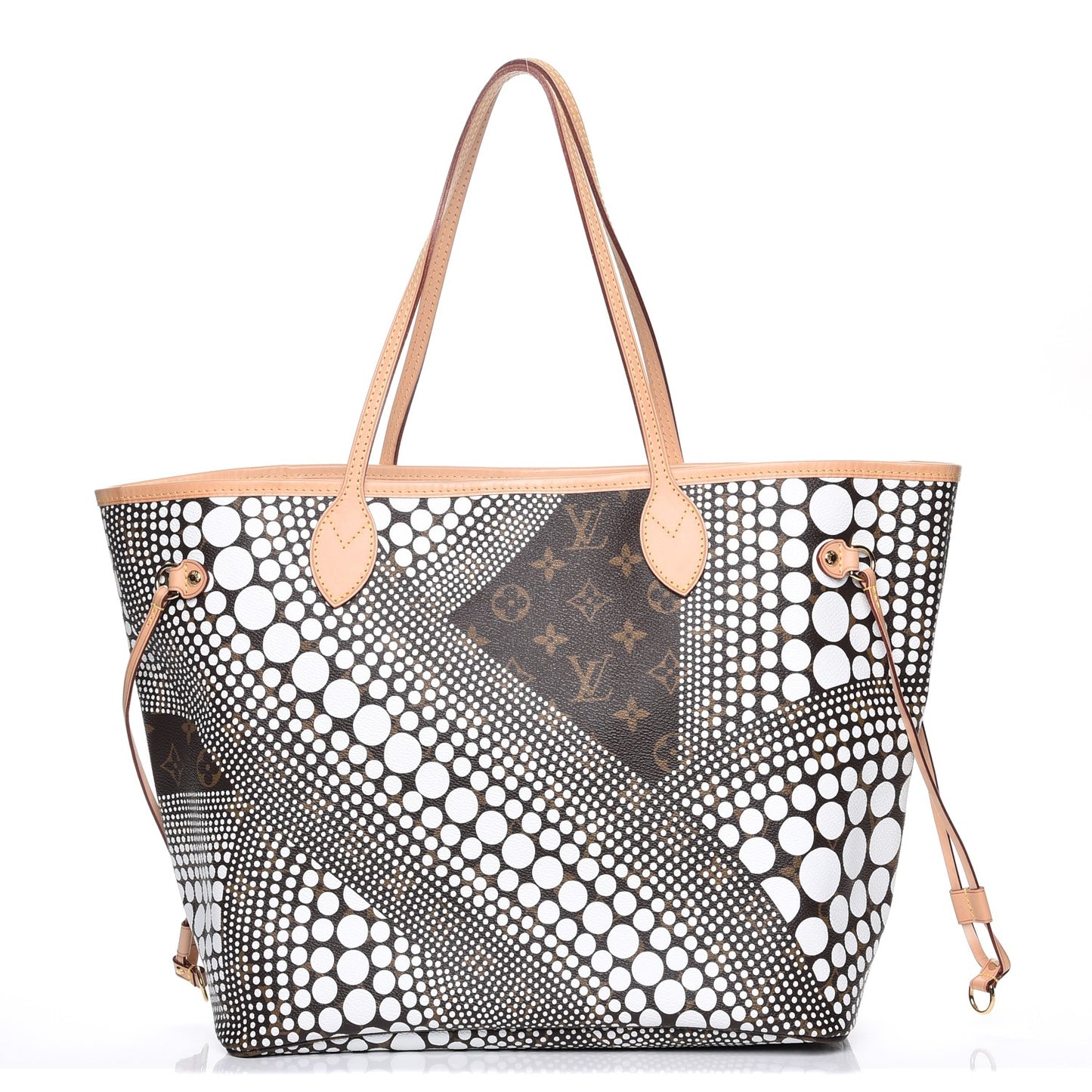 Monogram Kusama Waves Neverfull MM White