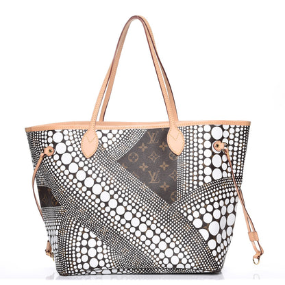 Louis Vuitton Monogram Kusama Waves Neverfull MM White 1 of 7