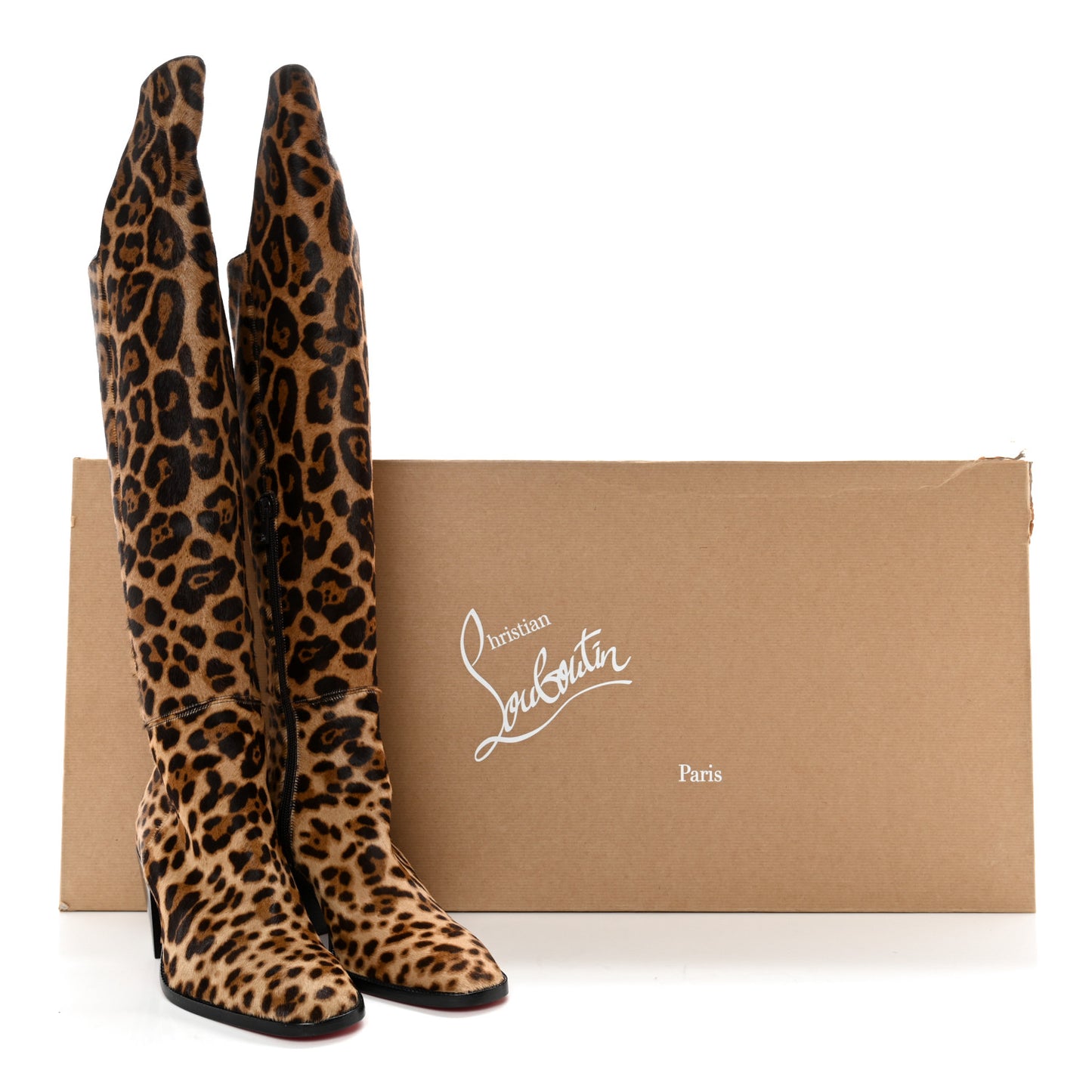 Pony Hair Morgan 70 Over The Knee Boots 36 Leopard