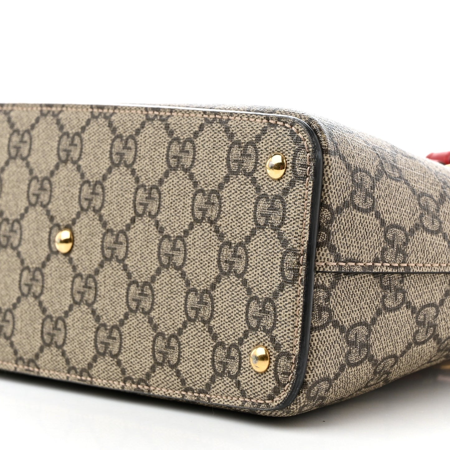 GG Supreme Monogram Mini Zip Top Tote Beige Dry Rose