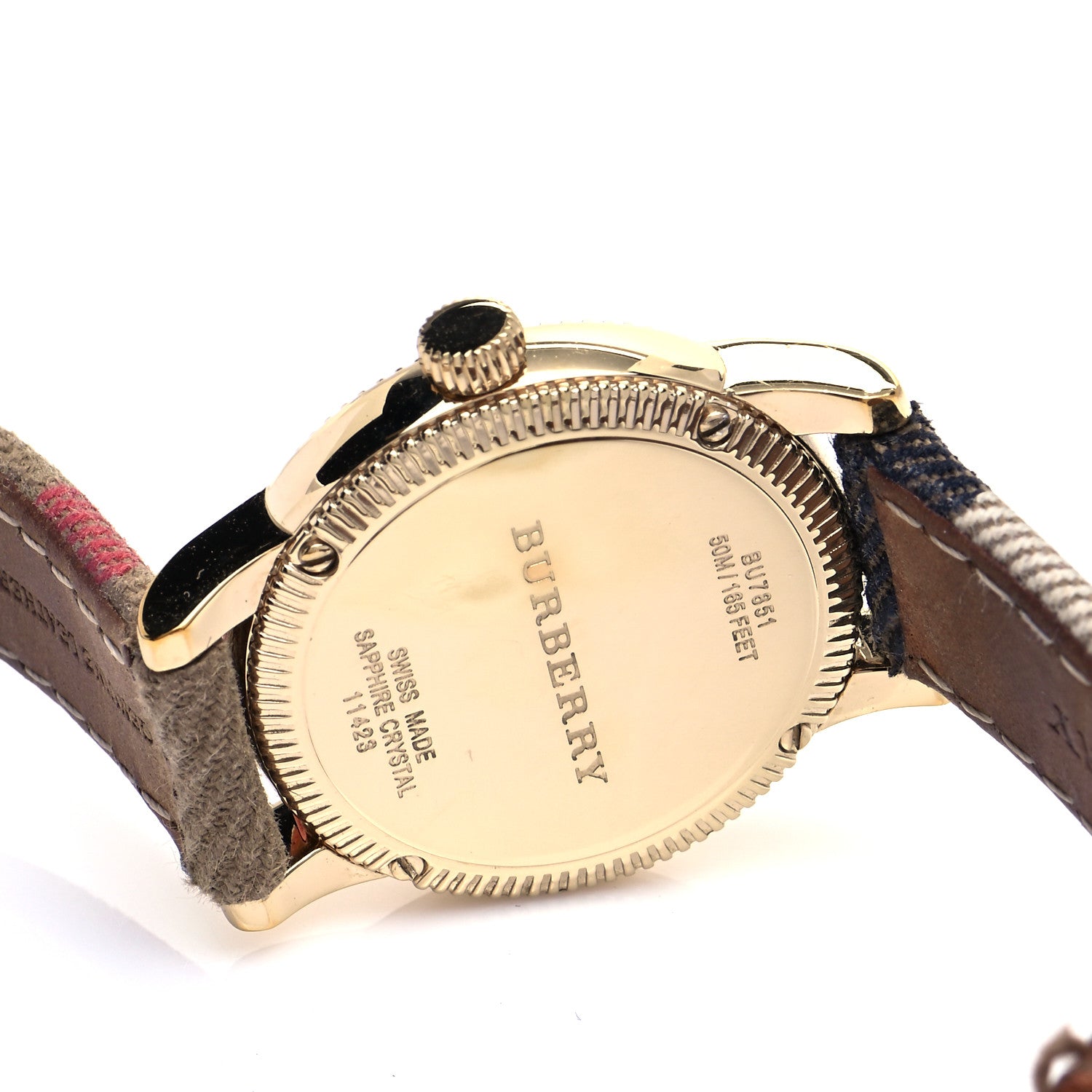 Burberry Stainless Steel Calfskin 30mm Double Wrap Quartz Watch BU7851 5 of 6