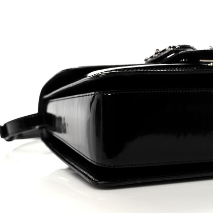 Dolce & Gabbana Polished Calfskin Tweed DG Amore Envelope Bag Black 9 of 16