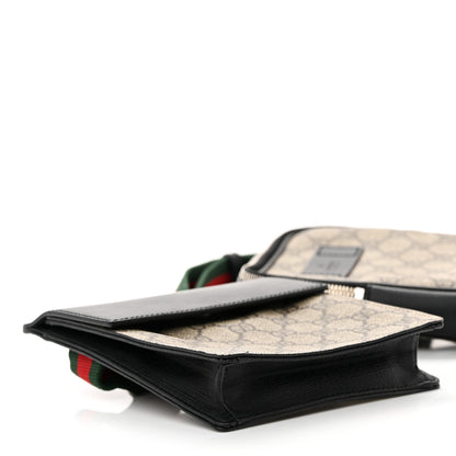 Gucci GG Supreme Monogram Web Belt Bag Black 4 of 18