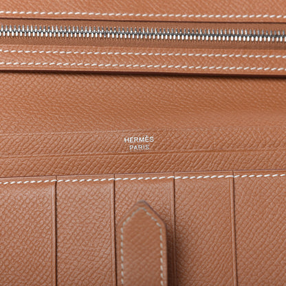 Hermes Epsom Bearn Gusset Wallet Gold 6 of 6