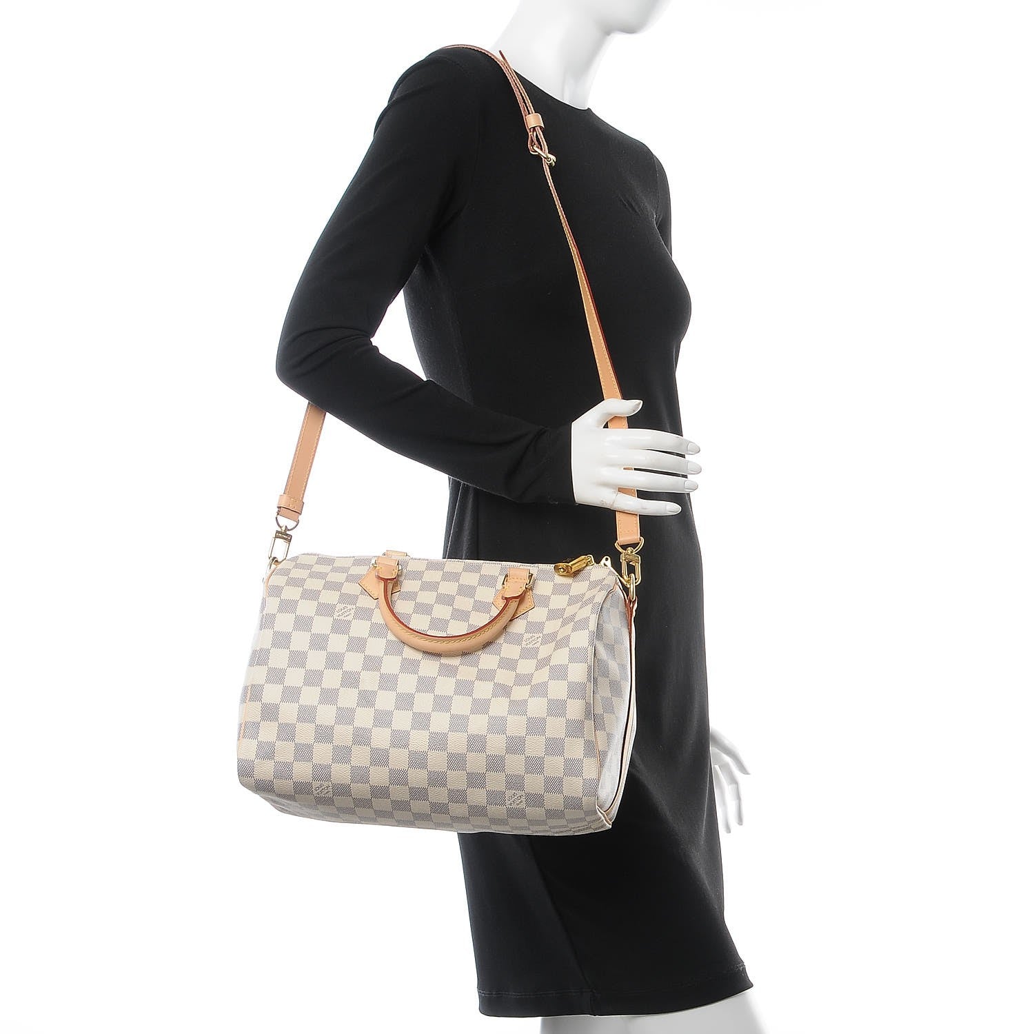 Louis Vuitton Damier Azur Speedy Bandouliere 30 2 of 11
