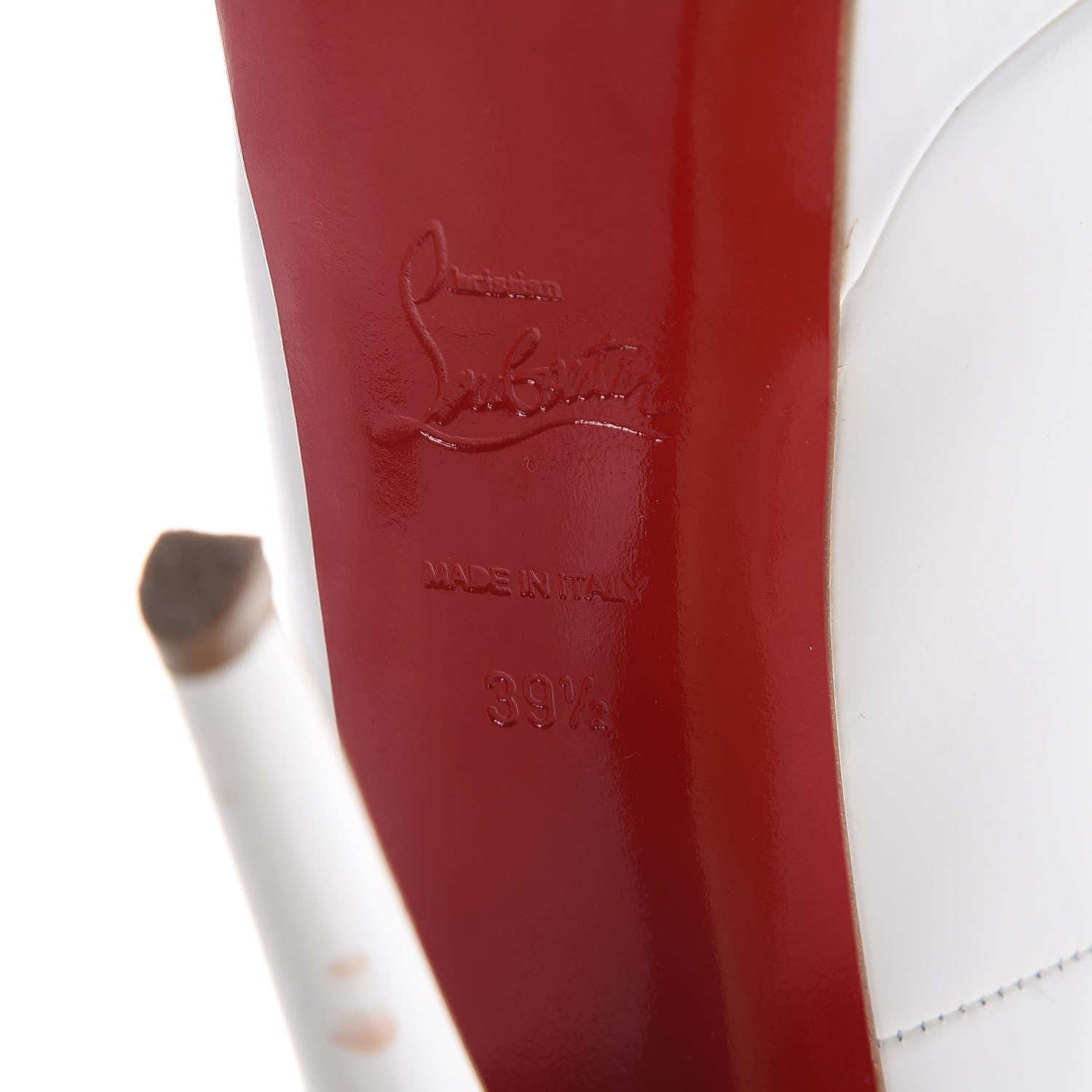 Christian Louboutin Jazz Calf Lady Peep 150 Pumps 39.5 White 8 of 18