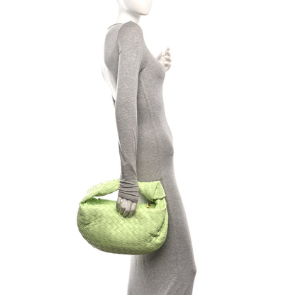 Bottega Veneta Nappa Intrecciato Teen Jodie Hobo Pistachio Pistachio 2 of 9
