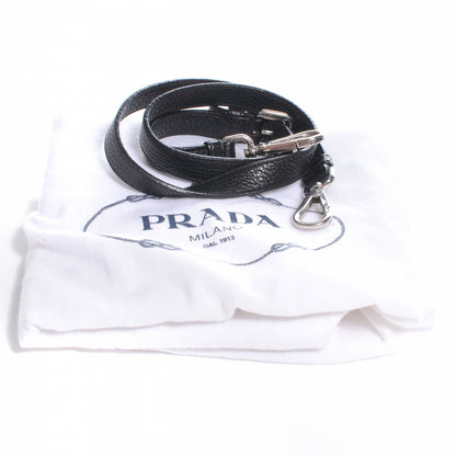 Prada Vitello Daino Shoulder Bag Black 9 of 9