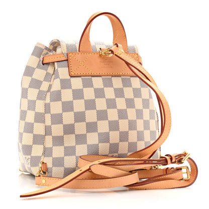 Louis Vuitton Damier Azur Sperone BB Backpack 3 of 15