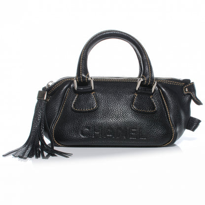 Chanel Leather Small Tassel Handbag Black 1 of 7