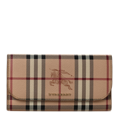 Burberry Haymarket Check Halton Wallet Tan 1 of 6