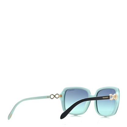 Tiffany Crystal TF4110-B Square Infiniti Sunglasses Black Blue 4 of 8