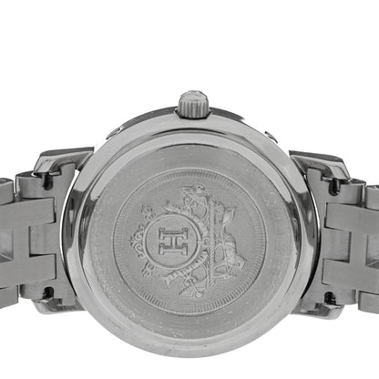 Hermes Stainless Steel 24mm Clipper Quartz Watch Grey 4 of 5