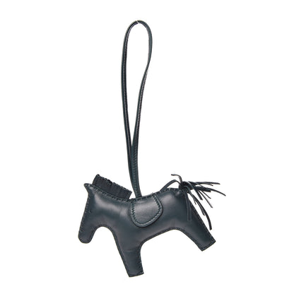 Hermes Milo Lambskin Grigri Rodeo Horse Bag Charm MM Vert Cypress 1 of 5