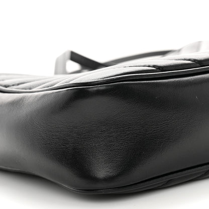 Saint Laurent Calfskin Matelasse Monogram Monochrome Lou Camera Bag Black 8 of 11