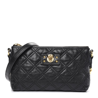Marc Jacobs Lambskin Quilted Crossbody Black 1 of 7