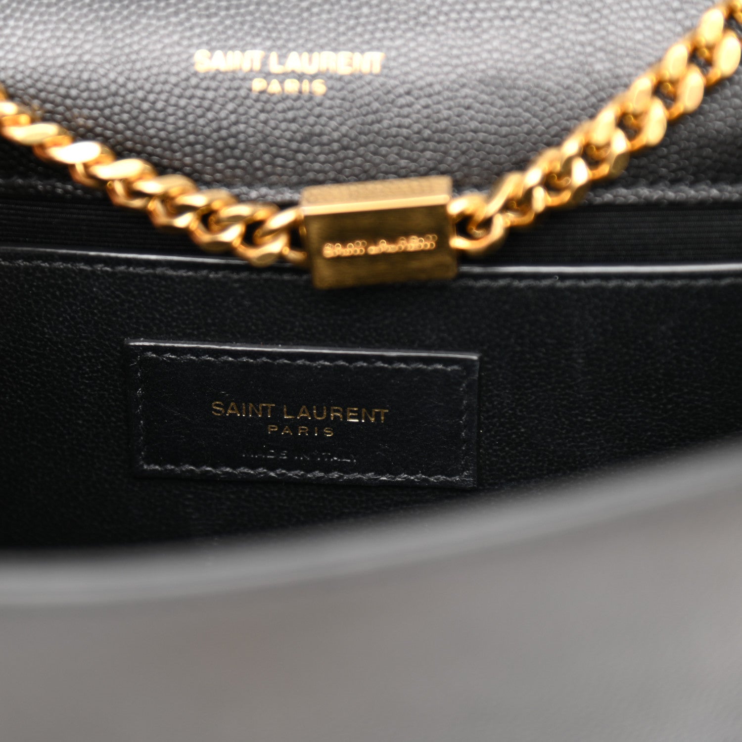 Saint Laurent Grain De Poudre Small Monogram Kate Satchel Black 6 of 10
