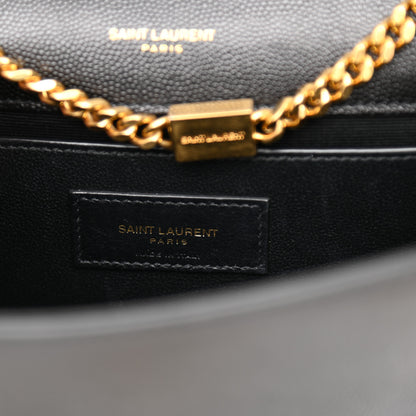 Saint Laurent Grain De Poudre Small Monogram Kate Satchel Black 6 of 10