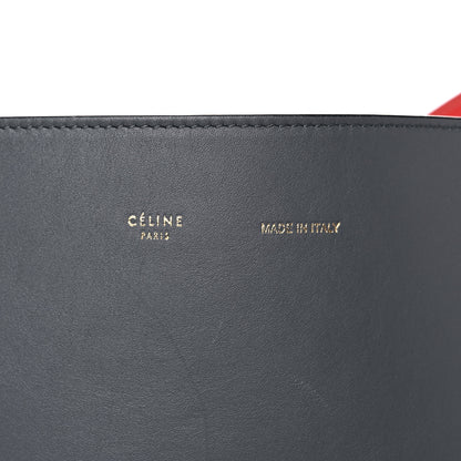 Celine Shiny Smooth Calfskin Small Twisted Cabas Kohl Cloud 13 of 15