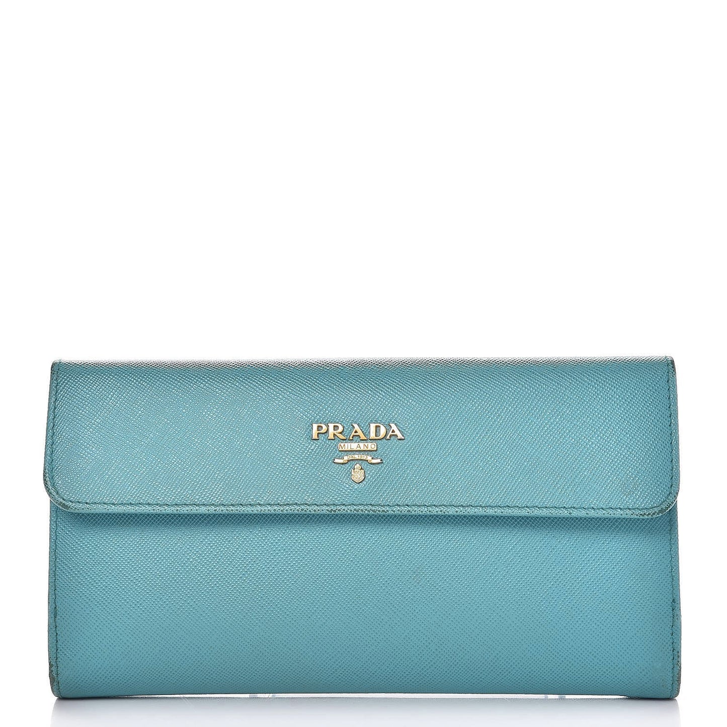 Saffiano Metal Continental Flap Wallet Anice