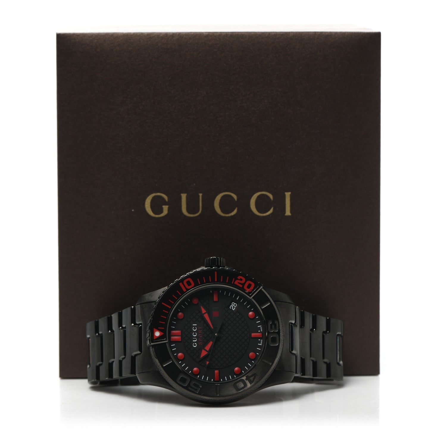 PVD Stainless Steel 44mm G-Timeless Sport Quartz Watch Black
