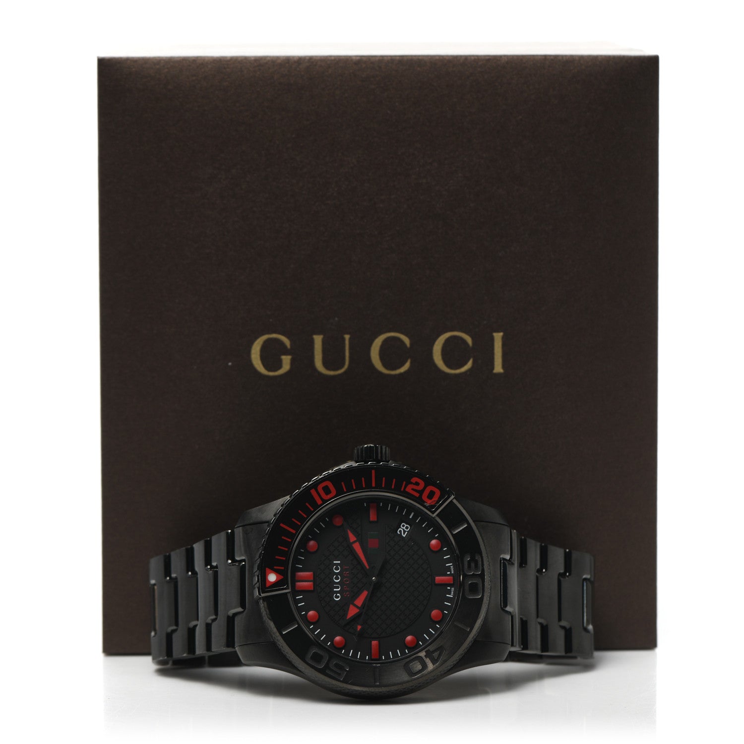 Gucci PVD Stainless Steel 44mm G-Timeless Sport Quartz Watch Black 6 of 6