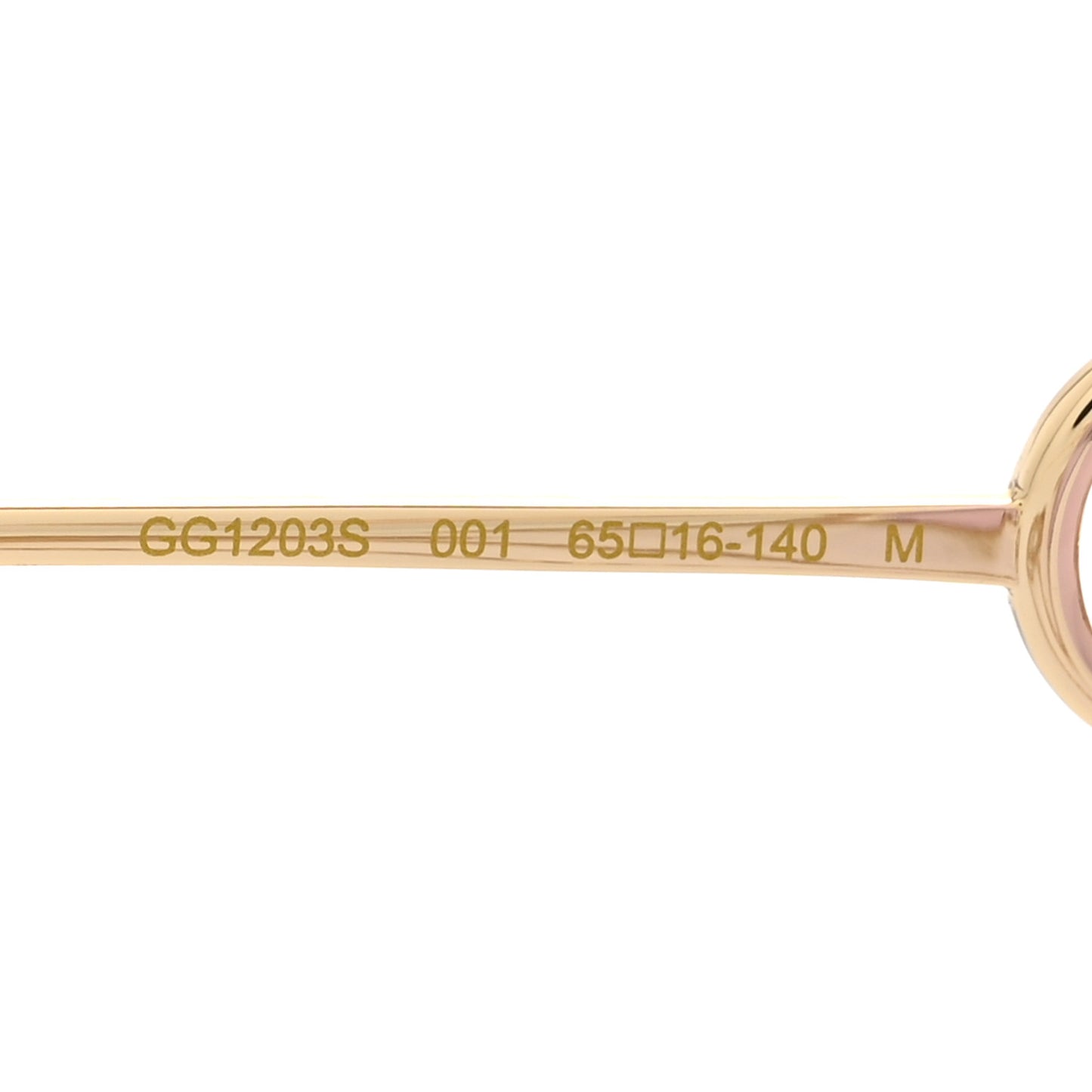 Metal Round Chain Sunglasses GG1203S Gold Purple