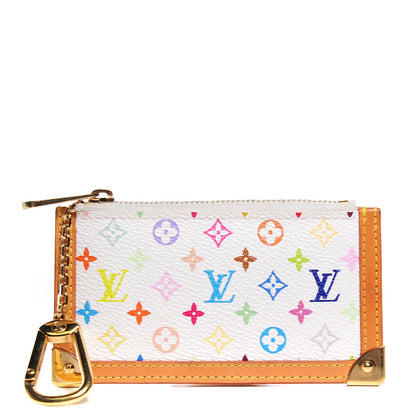 Louis Vuitton Monogram Multicolor Key Pouch White 1 of 7